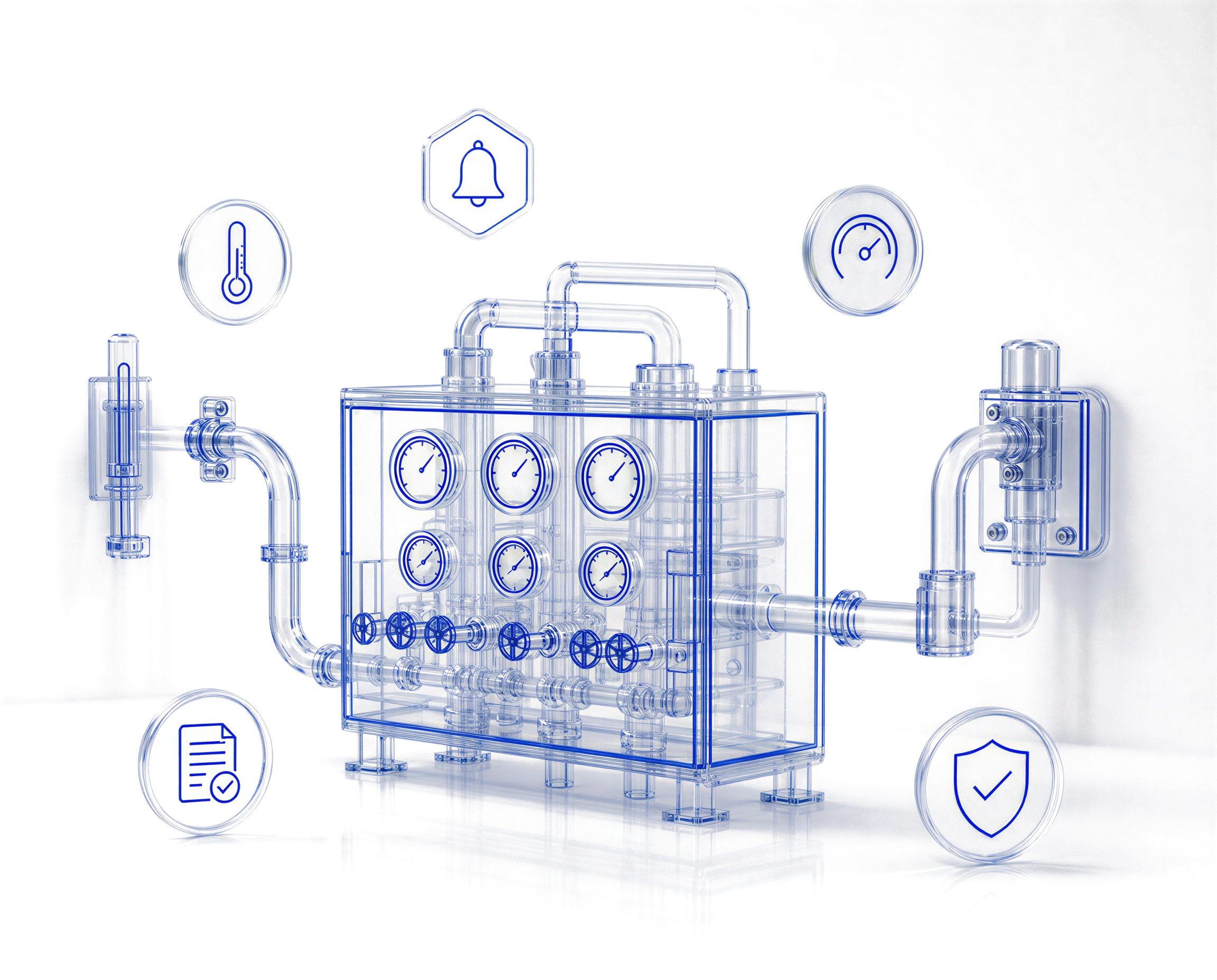 Supervisione della sicurezza e dei parametri di processo in fabbrica
