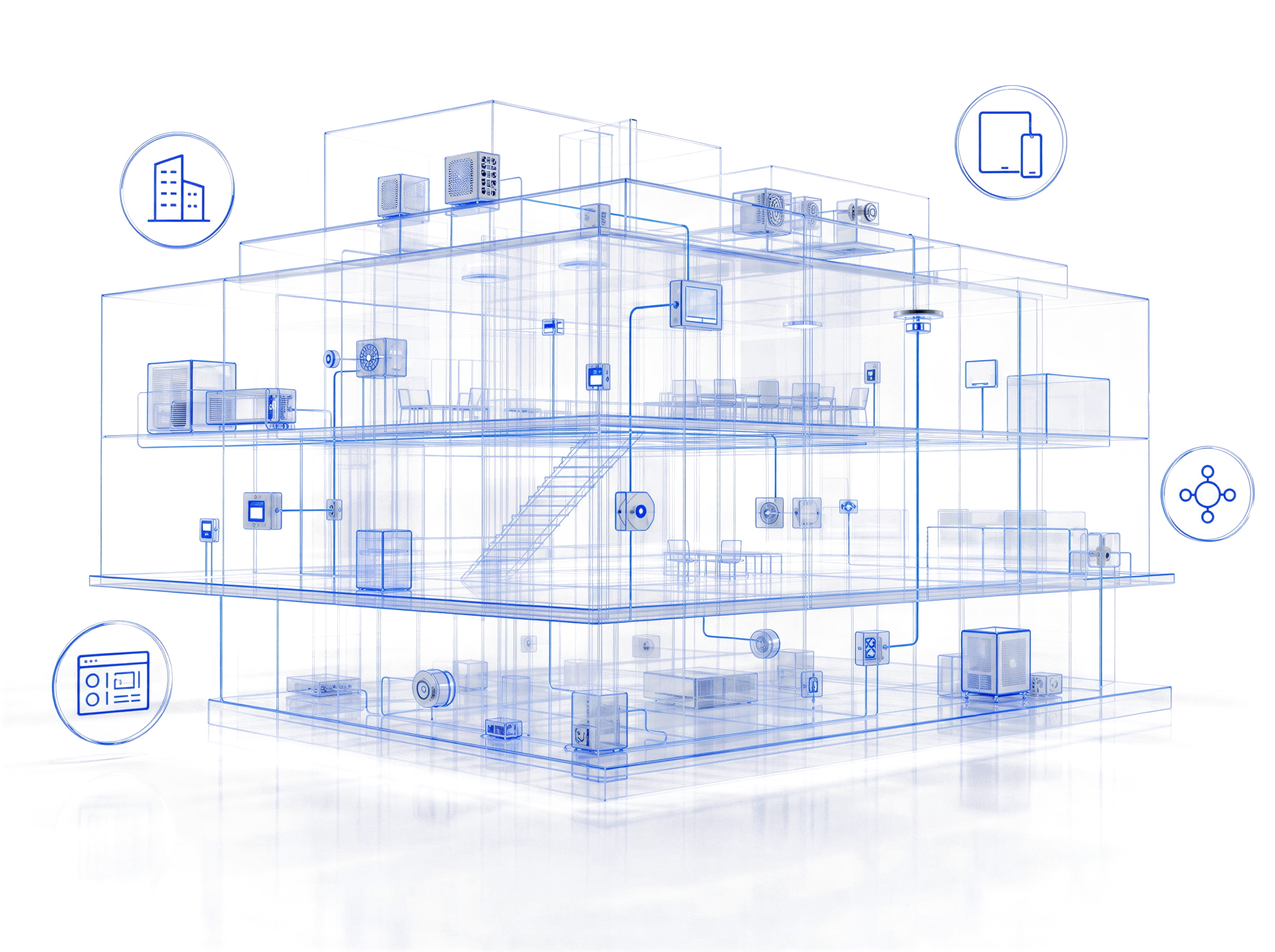 Control room digitale per il controllo centralizzato dell'edificio